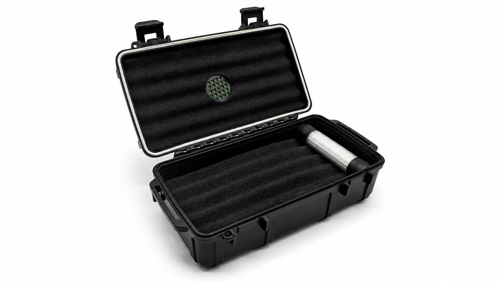 Heartfelt Humidification Tube &amp; Cigar Caddy Travel Bundle 10 Count
